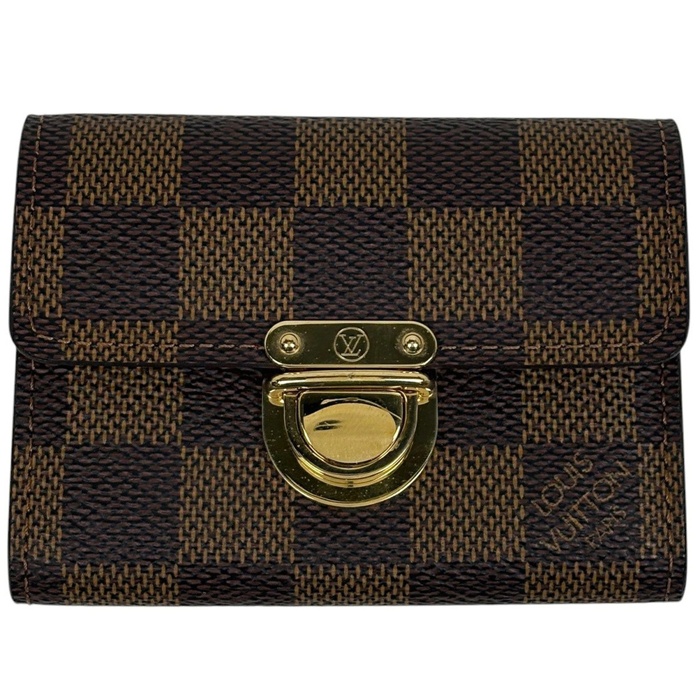Louis Vuitton Portemonnaie Koala Coin Card Case Wallet Damier Brown